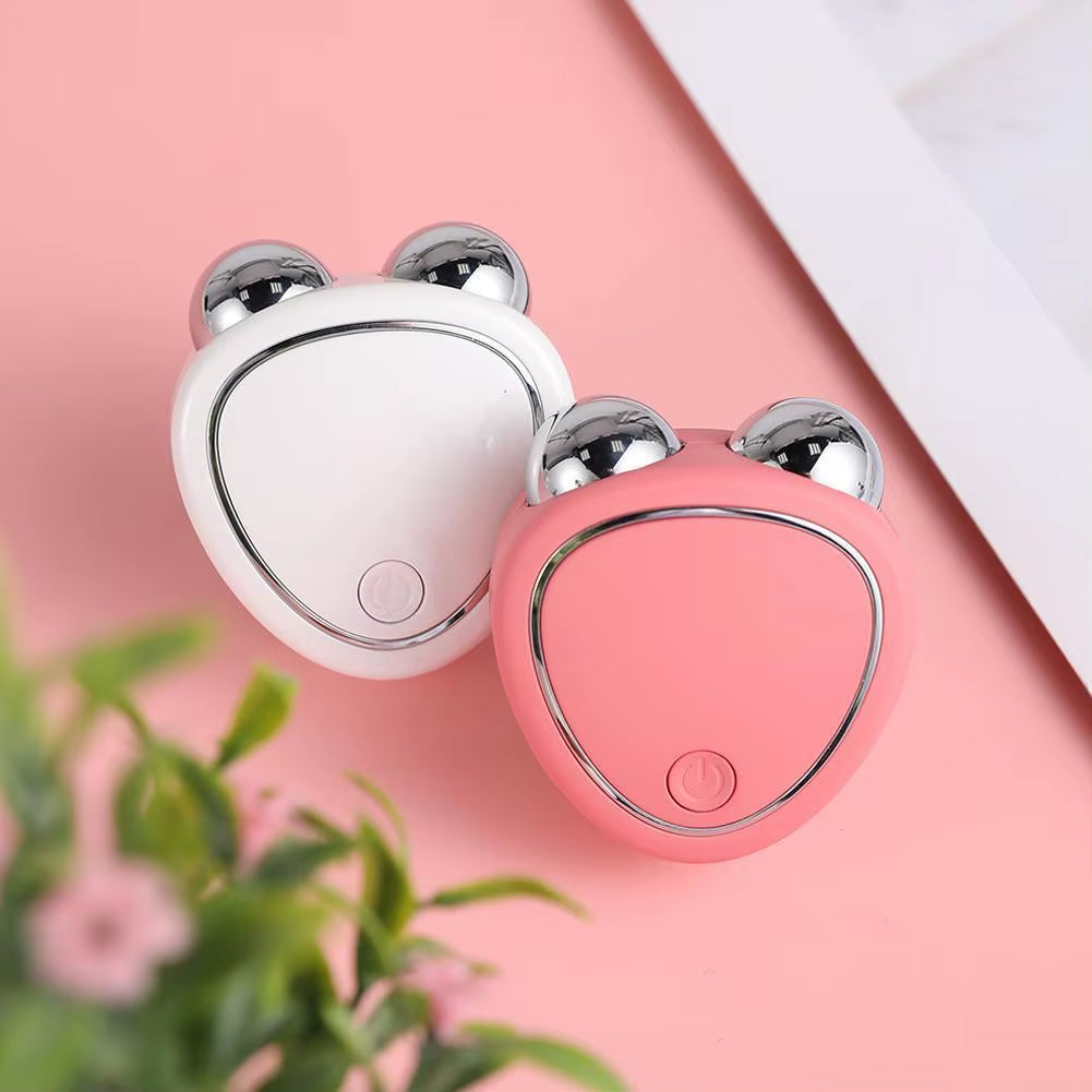 1PCS EMS Mini Face Slimming Massager Micro Current Beauty Instrument Delicate Contour Facial Lifting Firming Skin Diminish Set
