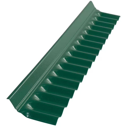4 Ft. Polycarbonate Wall Connector Flashing in Rainforest Green