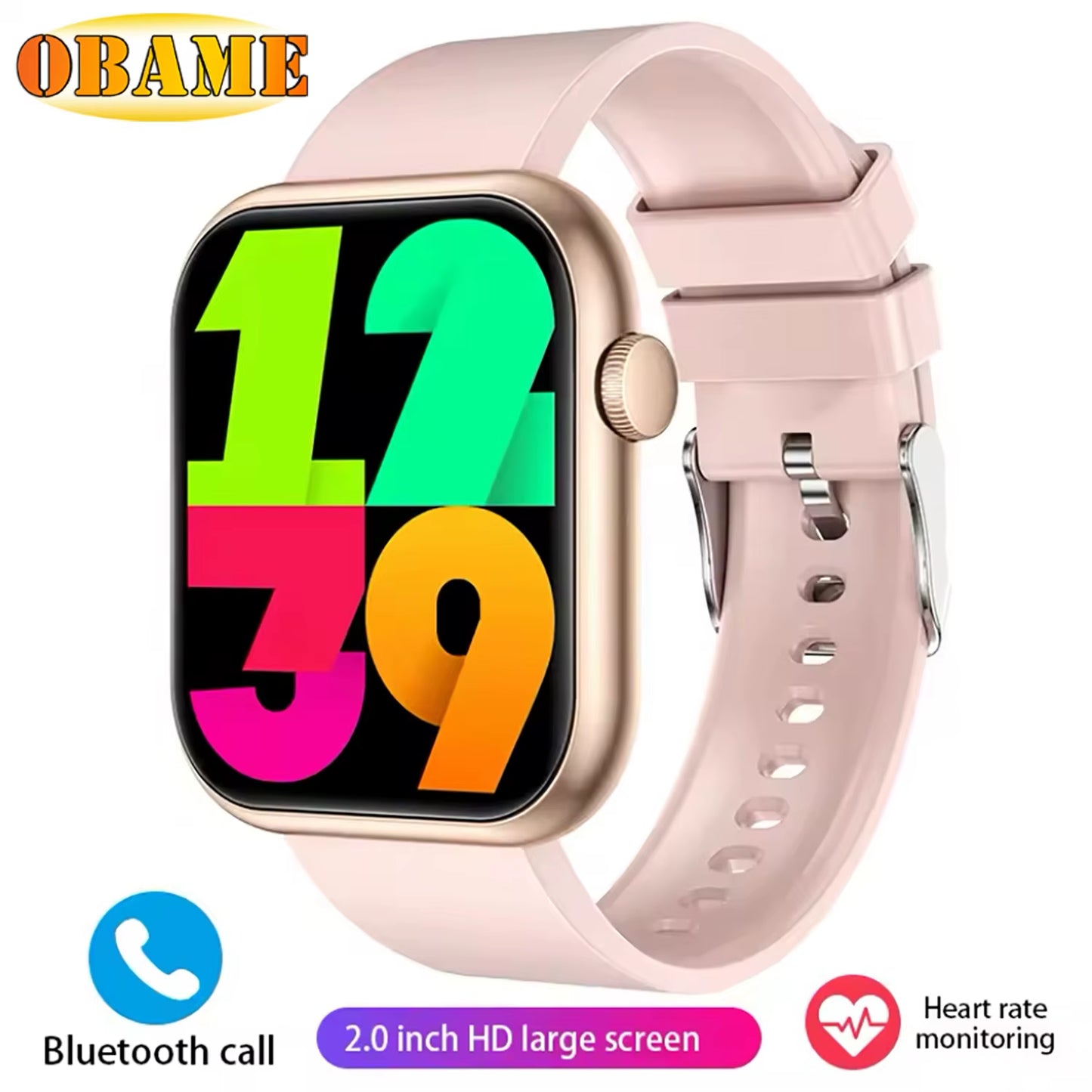2025 New QX7 Sports Smart Watch Men Women 2.09-Inch Smartwatch GPS Bluetooth Call Heart Rate Blood Oxygen AI Voice Smartwatch