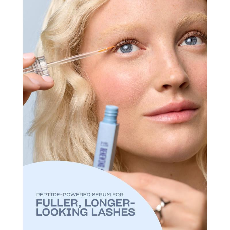 Renewing Lash Serum, Peptide-Powered Lash Serum, Support Fuller, Longer-Looking Lashes, Gentle & Effective