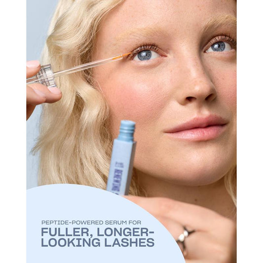 Renewing Lash Serum, Peptide-Powered Lash Serum, Support Fuller, Longer-Looking Lashes, Gentle & Effective