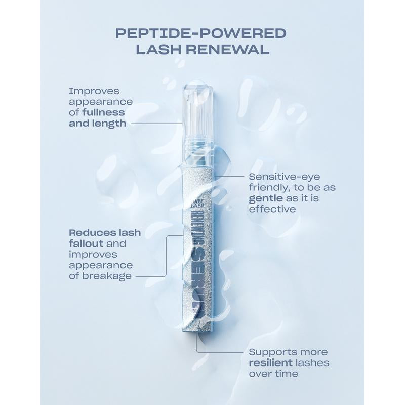 Renewing Lash Serum, Peptide-Powered Lash Serum, Support Fuller, Longer-Looking Lashes, Gentle & Effective