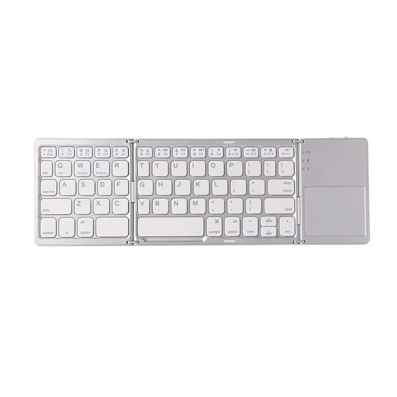 Wireless Folding Keyboard Bluetooth Keyboard with Touchpad for Windows Android IOS Phone MultiFunction Button Mini Keyboard