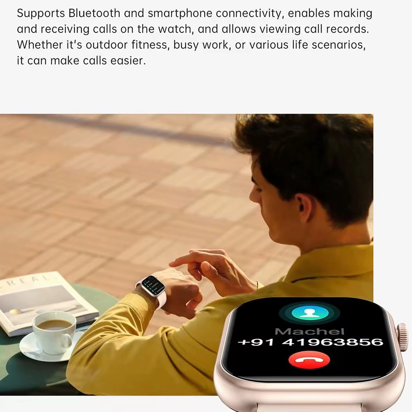 2025 New QX7 Sports Smart Watch Men Women 2.09-Inch Smartwatch GPS Bluetooth Call Heart Rate Blood Oxygen AI Voice Smartwatch