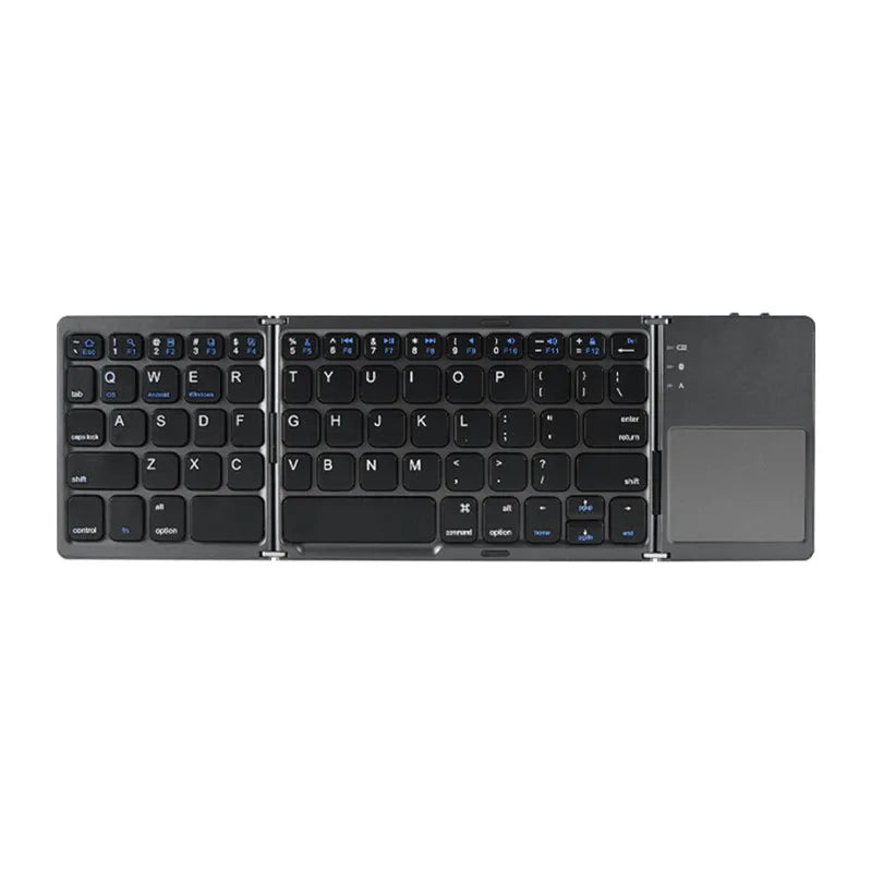 Wireless Folding Keyboard Bluetooth Keyboard with Touchpad for Windows Android IOS Phone MultiFunction Button Mini Keyboard