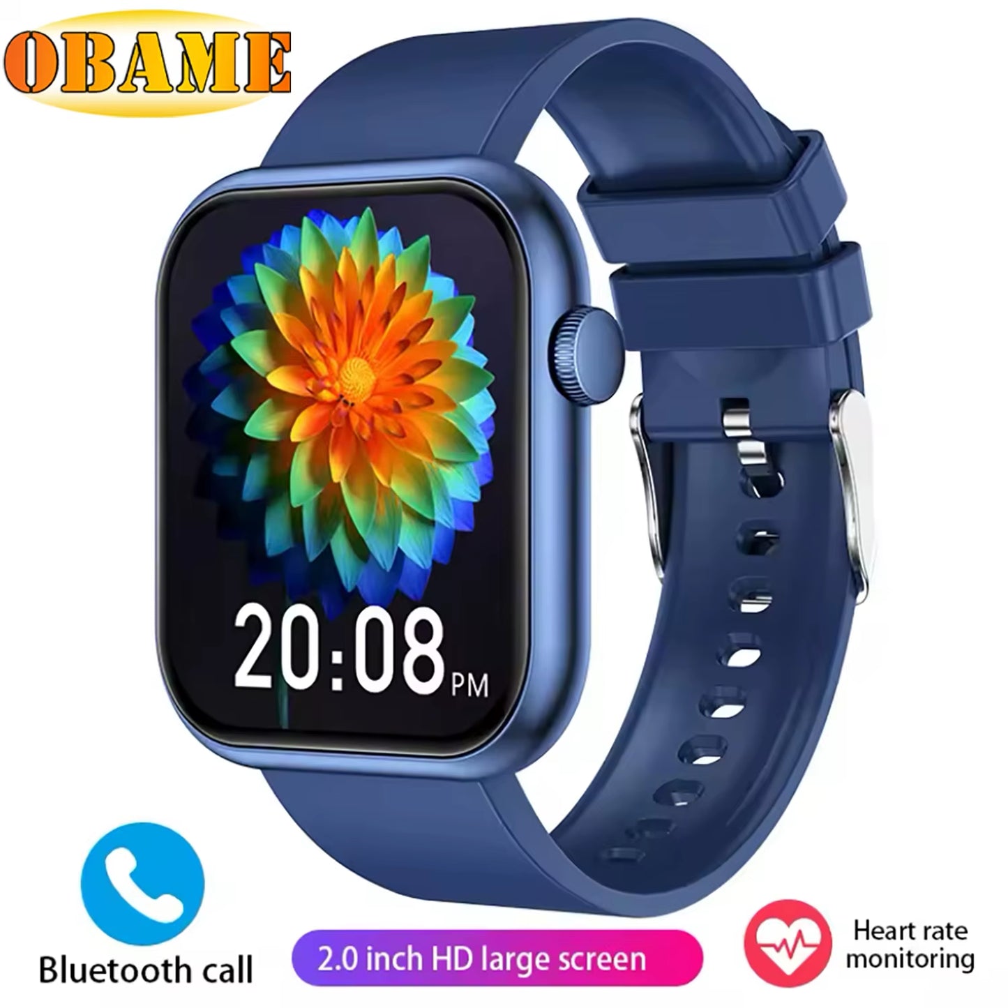 2025 New QX7 Sports Smart Watch Men Women 2.09-Inch Smartwatch GPS Bluetooth Call Heart Rate Blood Oxygen AI Voice Smartwatch